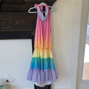 Rainbow halter dress